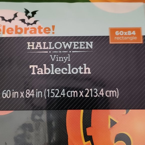 Halloween Flannel Backed Vinyl Tablecloth 60”x 84” - Picture 2 of 4
